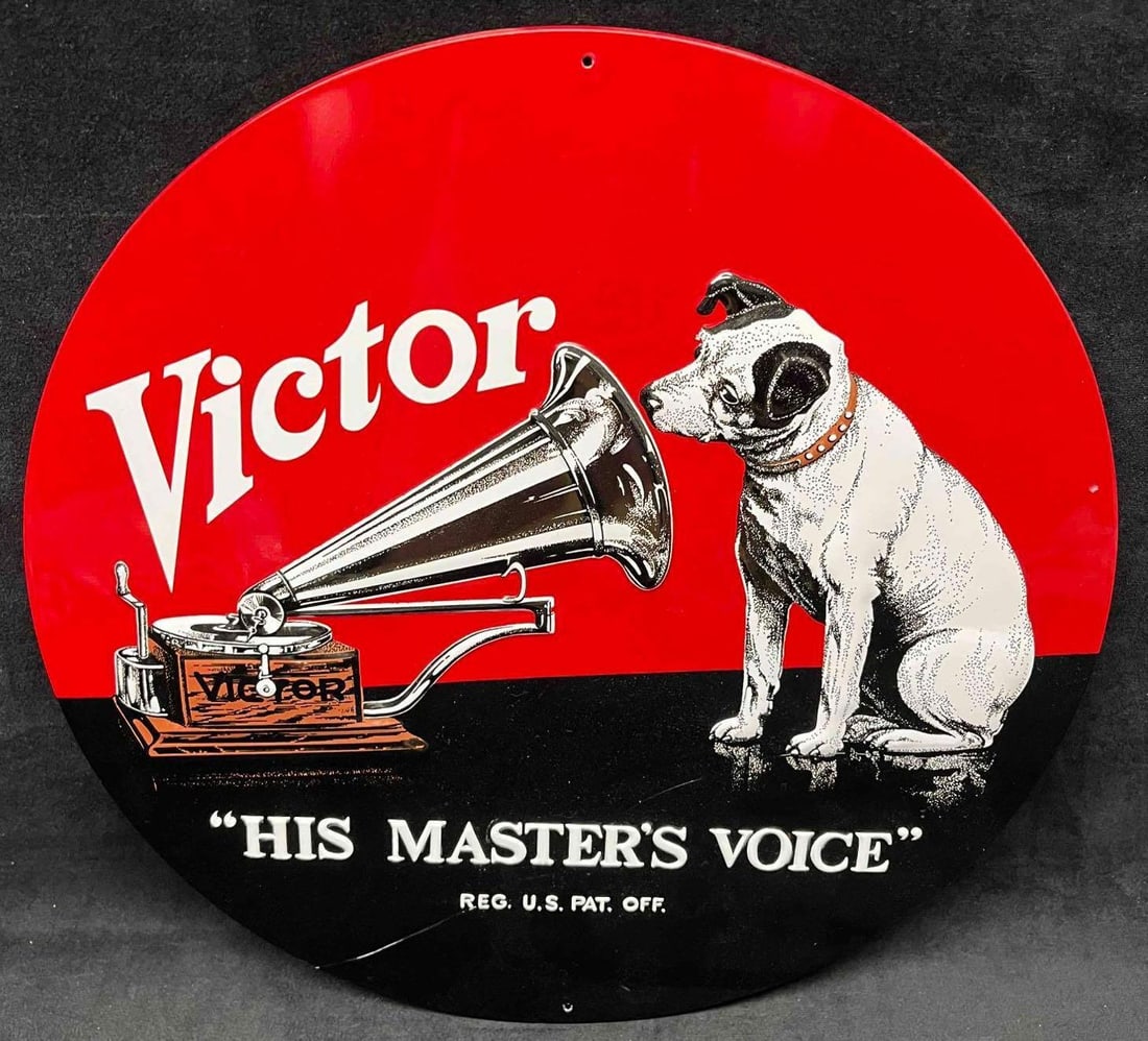 His Master’s Voice  ビクター 広告アートポスター His Master's Voice ビクター 広告アートポスター - メルカリ
