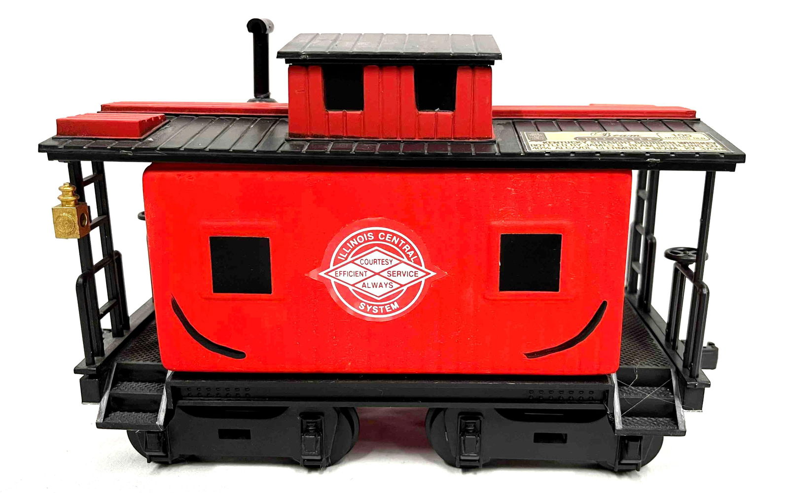 Empty Jim Beam Casey Jones Railroad Train Caboose Decanter Illinois Central System (1) (1 of 11)