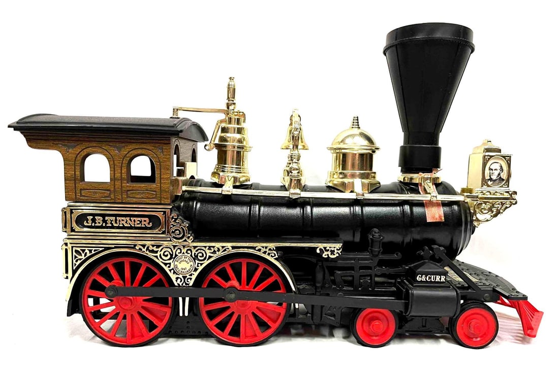 Rare Empty 1982 Jim Beam Train Locomotive Decanter JB Turner Liquor Bottle G & Curr (1 of 16)