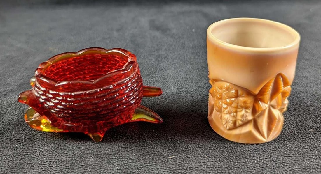 Vintage Joe St. Clair Glass Toothpick Holders (1 of 8)