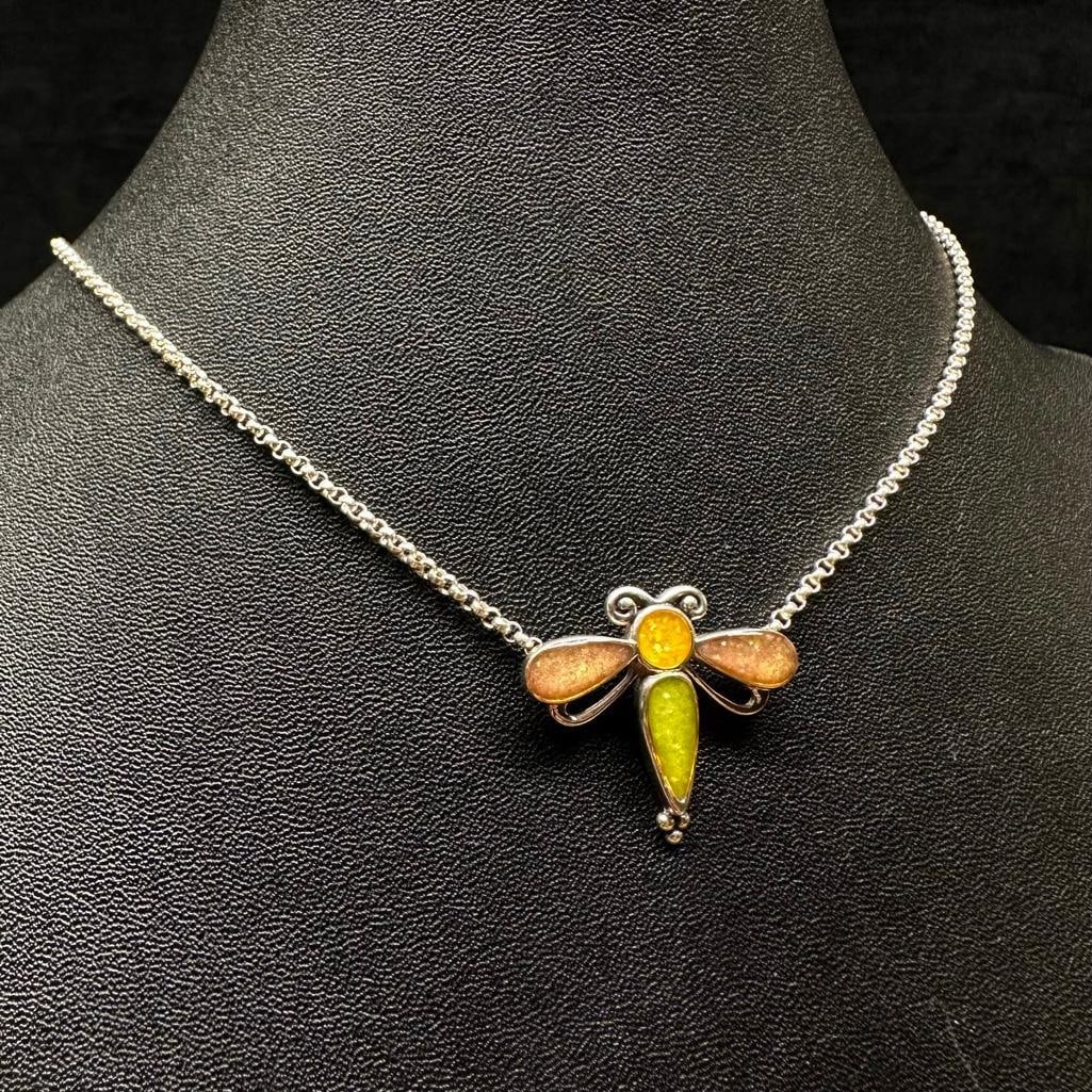 Sterling Silver Dragonfly Necklace (1 of 3)