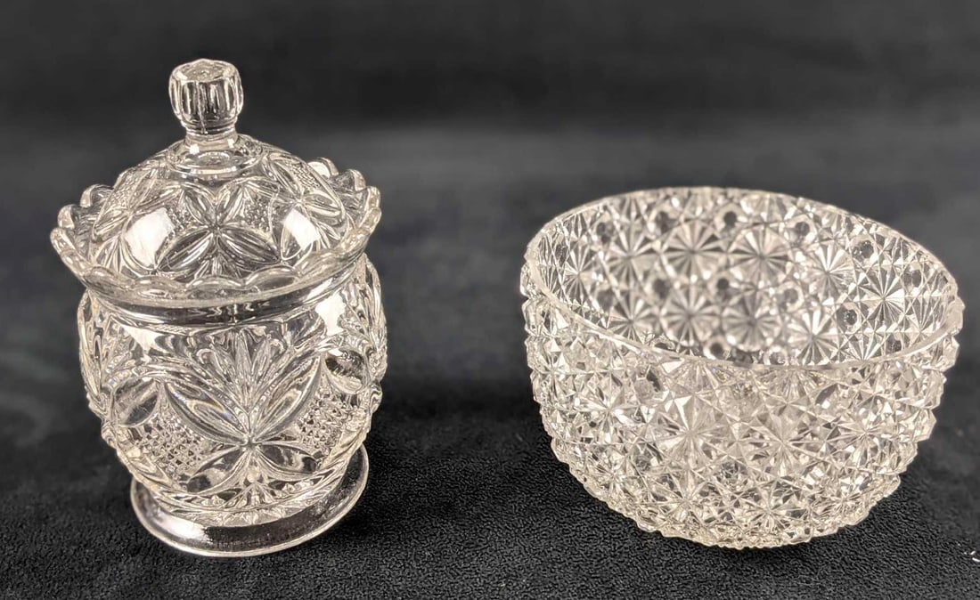 Vintage Glass Bowl And Candy Jar (1 of 9)