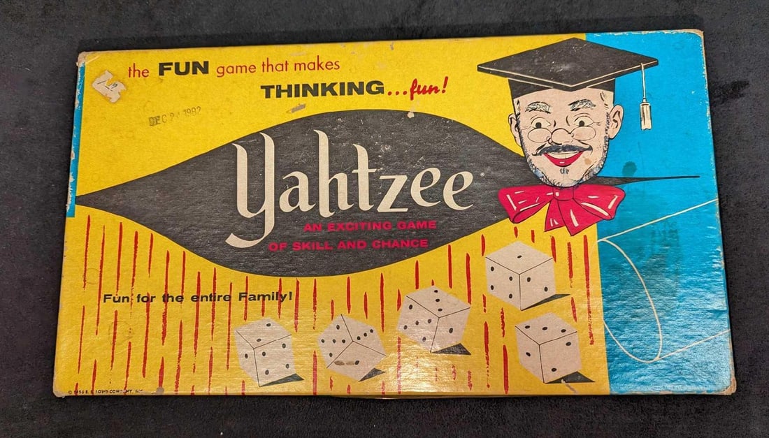 Vintage 1956 Original Yahtzee Dice Game (1 of 10)