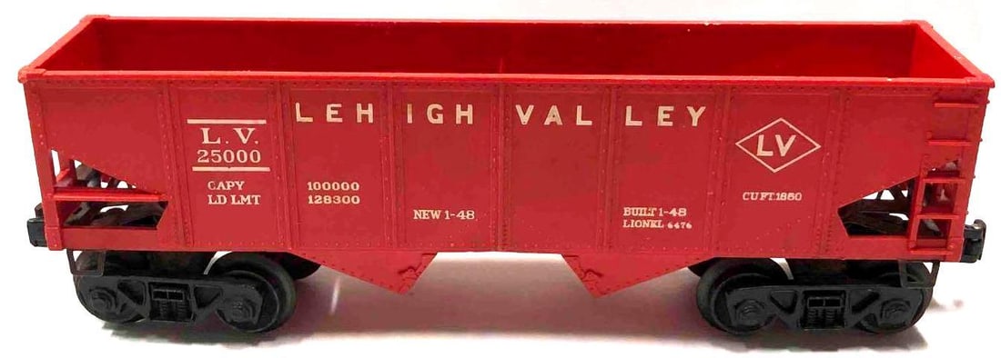 Lionel Lehigh Valley Red Hopper Train L.V. 25000 (1 of 9)