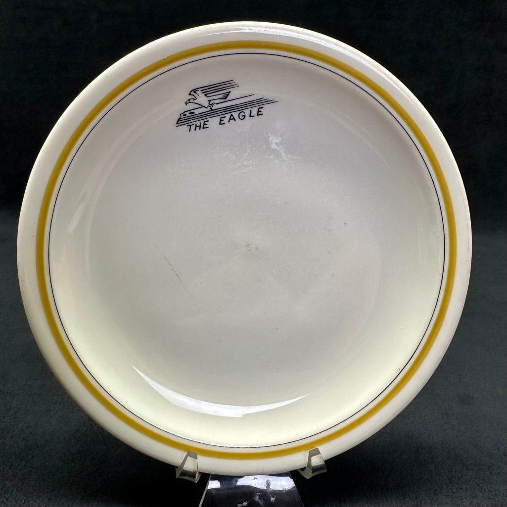 Missouri Pacific Railroad Eagle Bread Plate 5.5" (1 of 3)