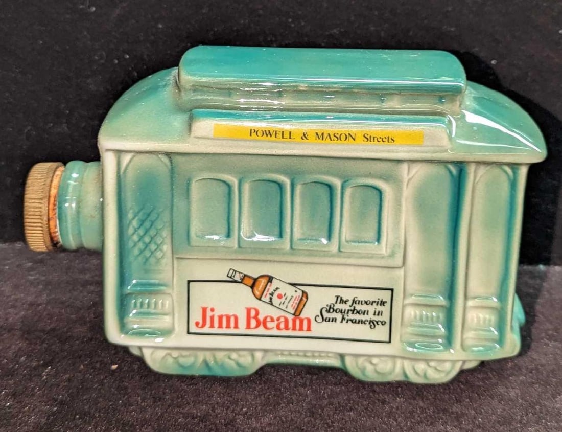 Vintage Ceramic Empty Jim Bean Street Car Decanter (1 of 5)