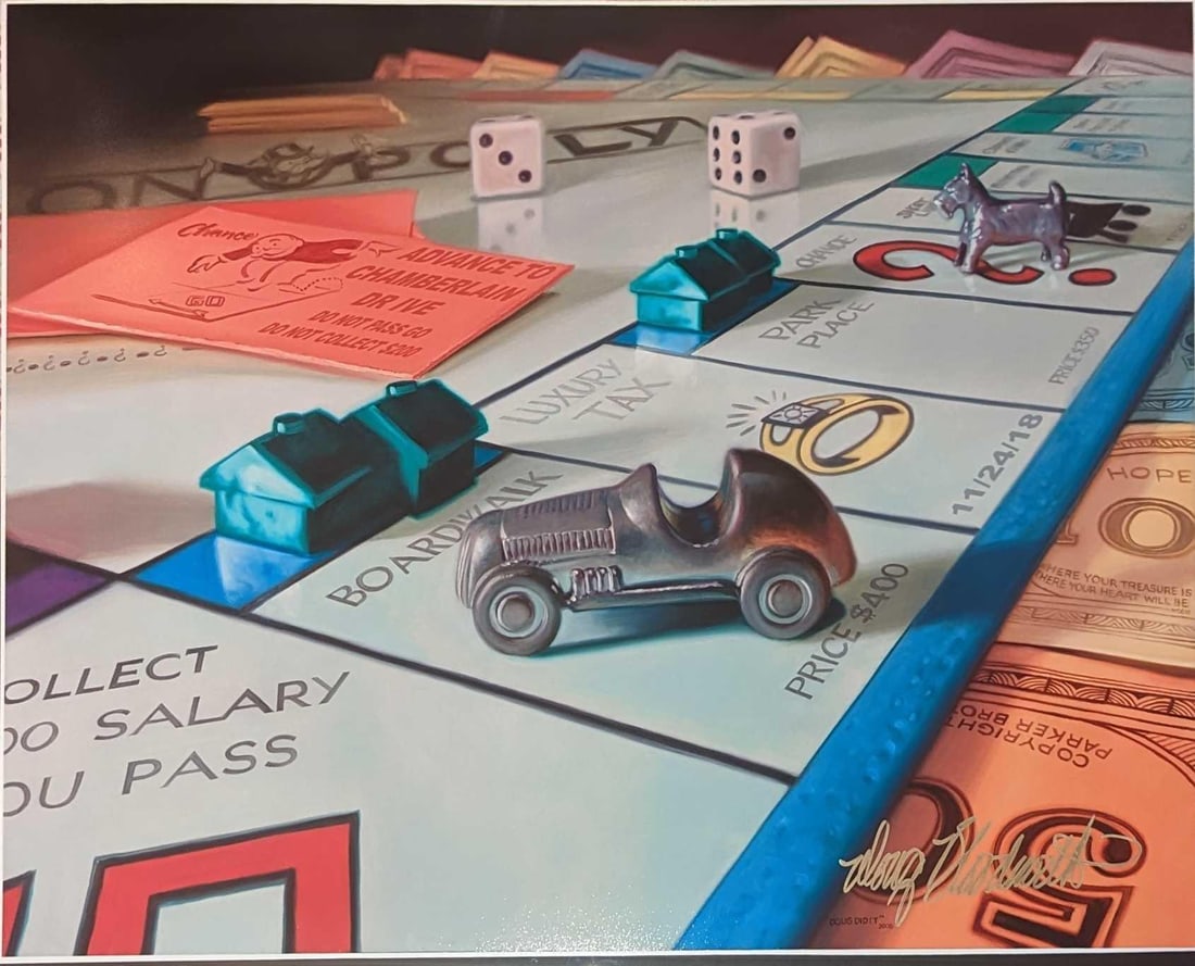 Signed Doug Bloodworth Monopoly Print (1 of 3)