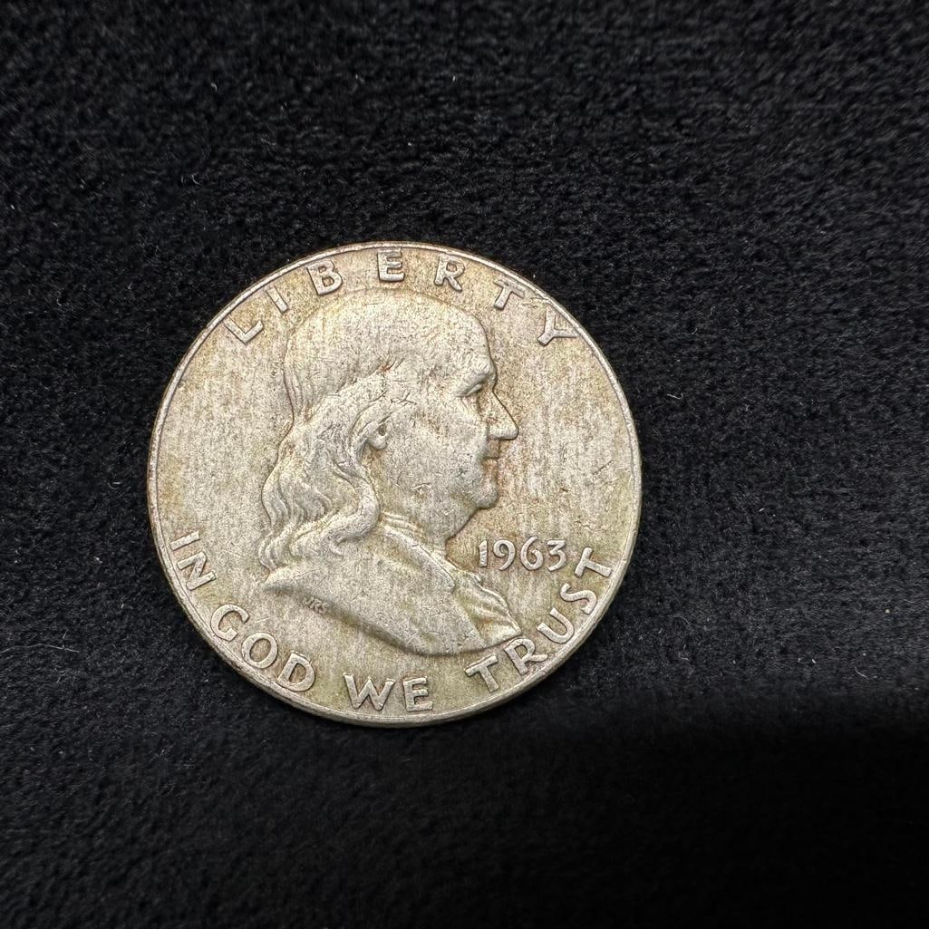 1963 D Franklin Silver Half Dollar: These coins have been tested and researched to the best of our ability prior to listing. Please view photos, as they are a part of the condition. DETAILS: Metal - .900 Silver Tested - Yes Size - 30.6 