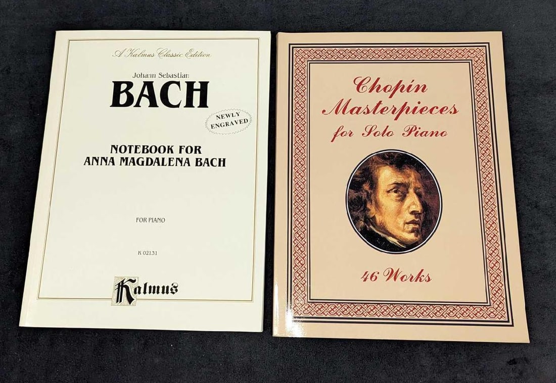 2 Softcover Bach & Chopin Sheet Music Books (1 of 9)