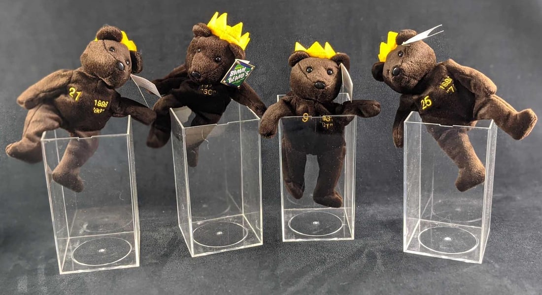 Four Bam Beano Home Run Bean Bag Bears Ruth Sosa Maris McGwire (1 of 7)