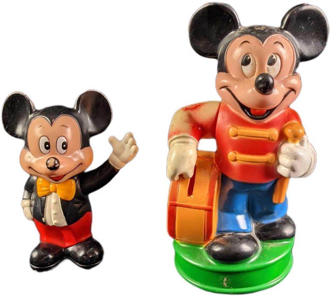 Two Vintage Disney Mickey Mouse Character Banks (1 of 8)