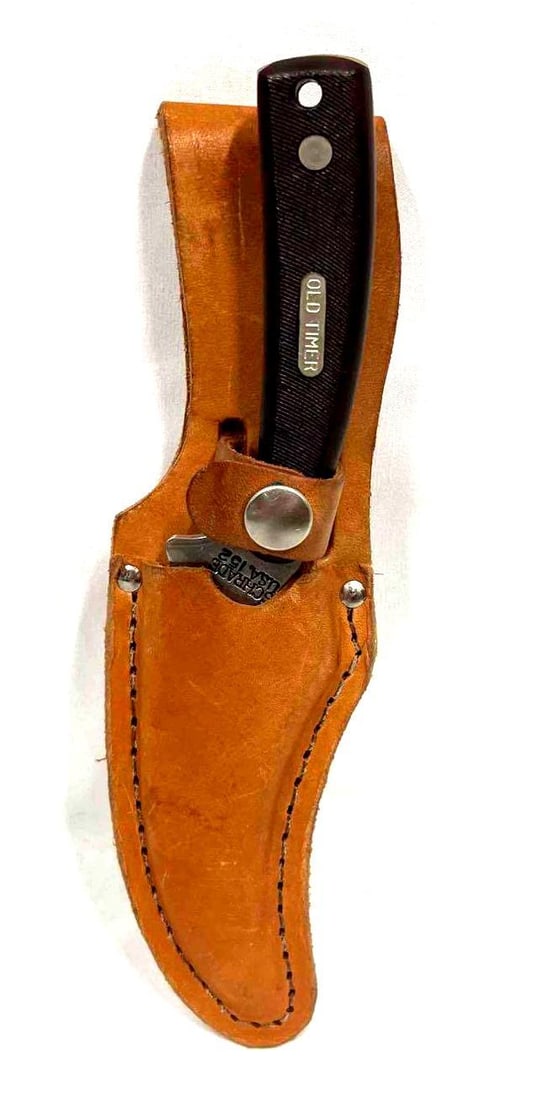 Old Timer Schrade U.S.A. 152 With Leather Sheath (1 of 8)