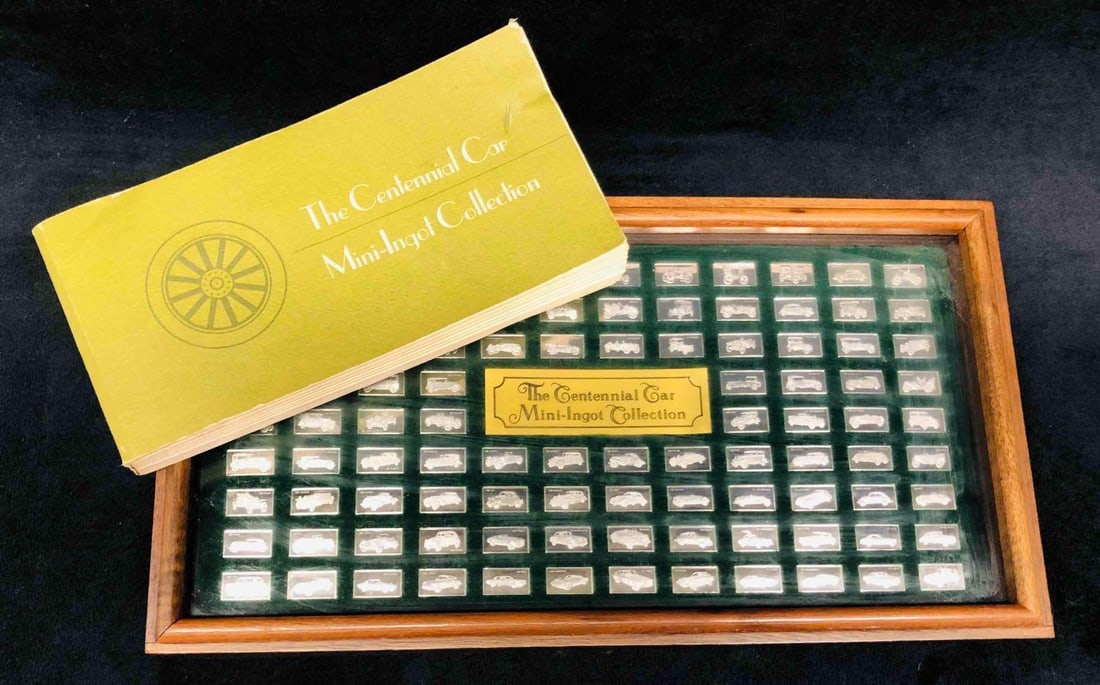 The Centennial Car Mini-925 Sterling Silver Ingot Collection & Book 1976 (1 of 13)