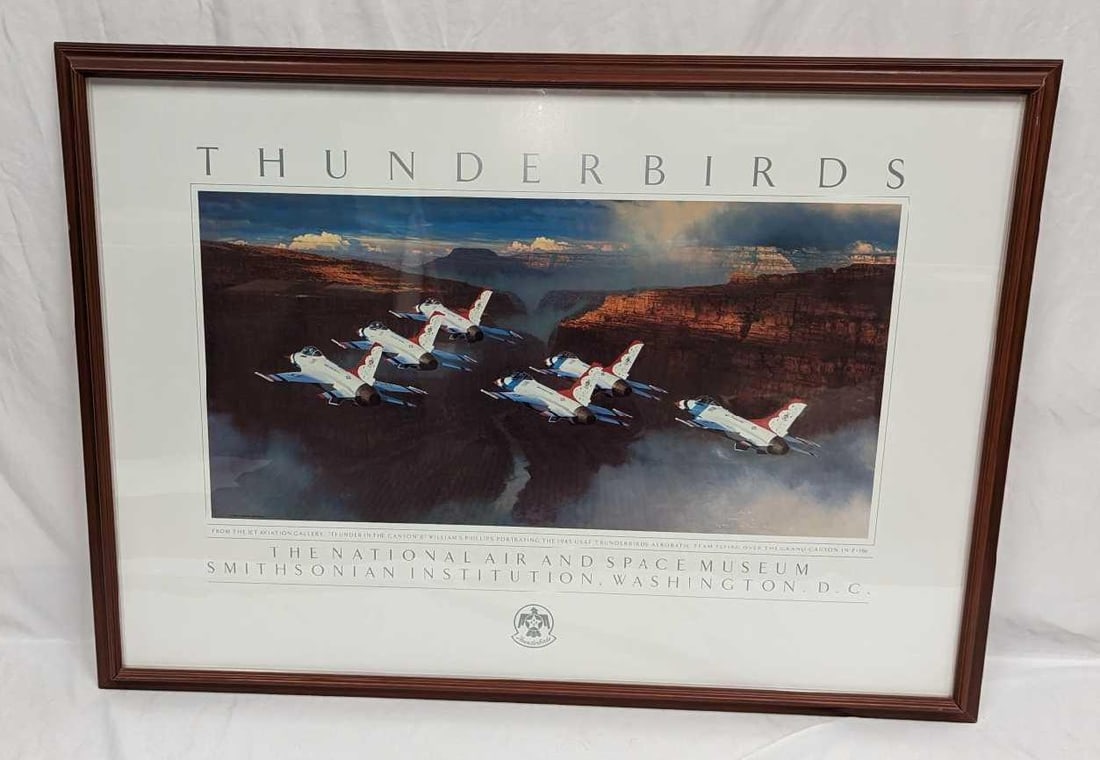 Framed Thunderbirds Smithsonian Air & Space Museum Poster (1 of 5)