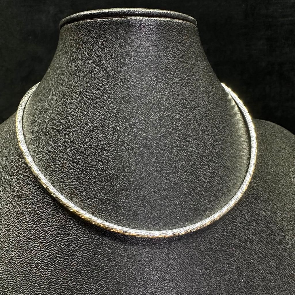 Sterling Silver Cable Necklace (1 of 2)