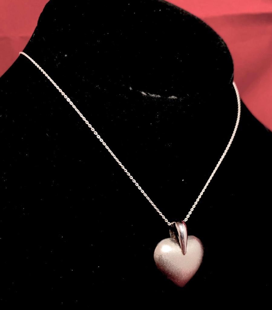 Sterling Silver Textured Heart Pendant: This piece of jewelry as been tested and researched prior to testing . Please view all our pictures they are part of our description. DETAILS: Metal - Sterling 925 Color - Silver Stones - None Hallmar