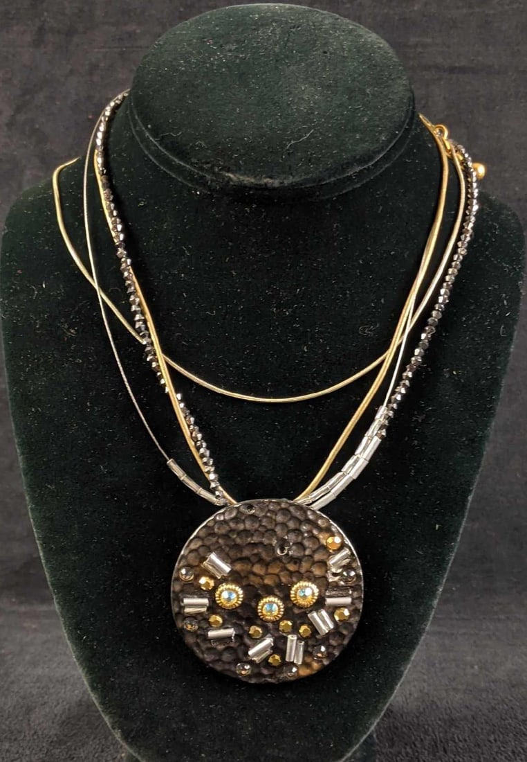 Chico's Necklace Silver Pendant Necklace (1 of 4)