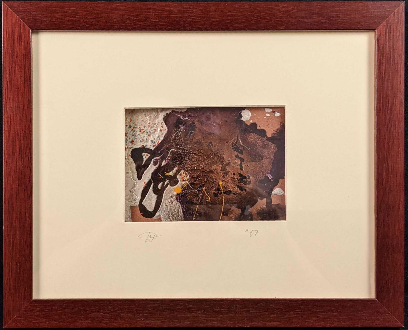 Framed Mixed Media Textured Panel (1 of 5)