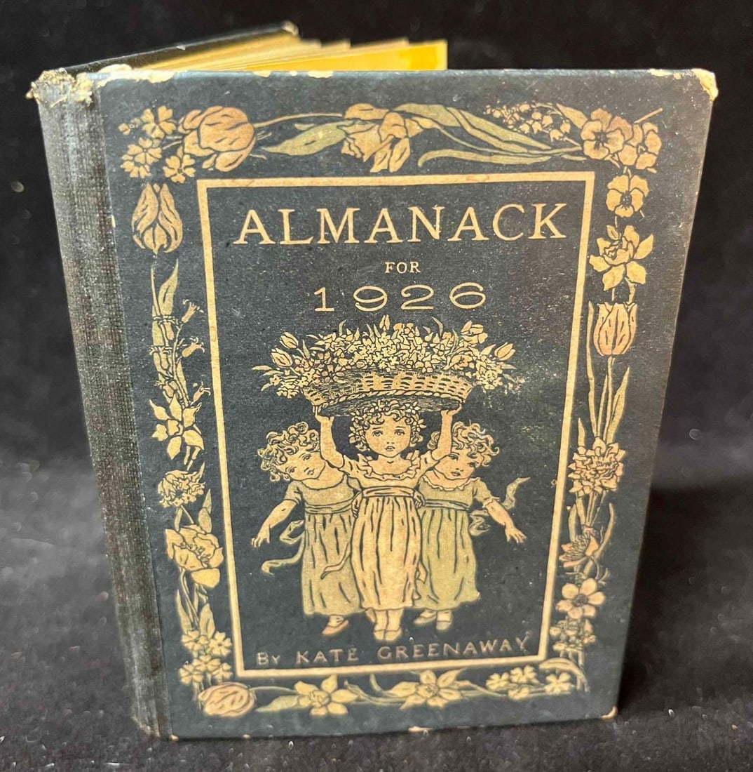 Hardcover Edition Of Almanack For 1926 By Kate Greenway: This lot contains a Hardcover Edition Of Almanack For 1926 By Kate Greenway. Engraved and printed by E. Evans. Published by Frederick Warne & Co. LTD. It is approx 4 1/4" x 3 1/4" and it w