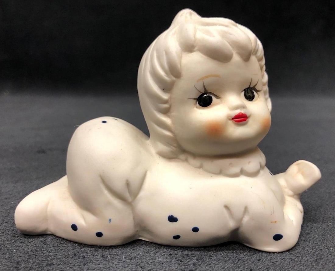 Vintage Napcoware Miniature Bisque Porcelain Baby (1 of 6)