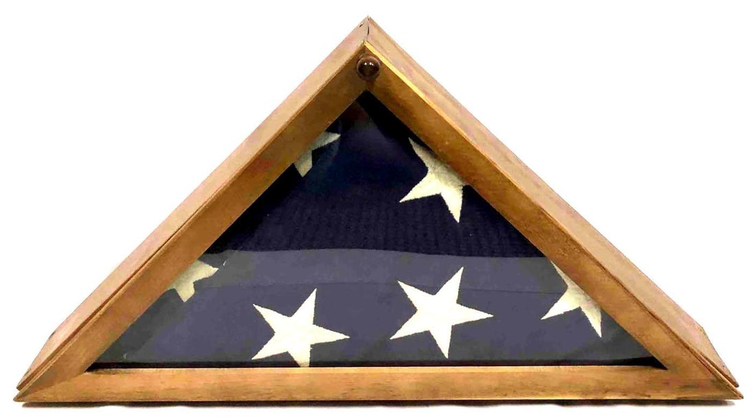 Folded American Flag In Case (1 of 8)