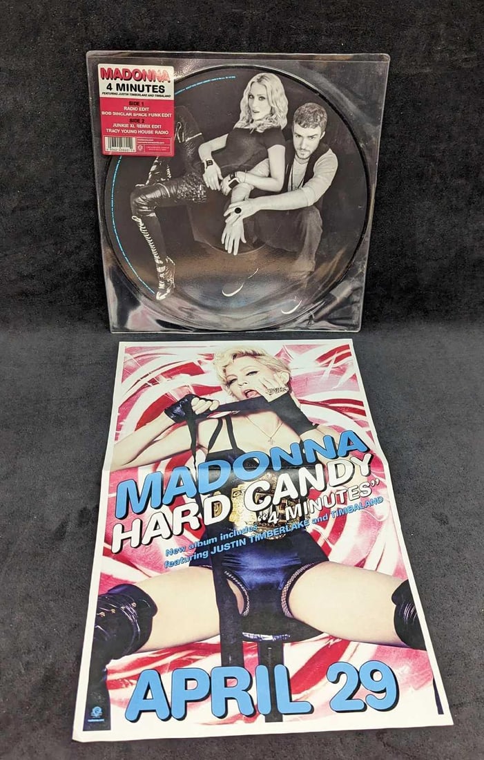 Madonna Justin Timberlake 4 Minutes LP With Poster (1 of 5)