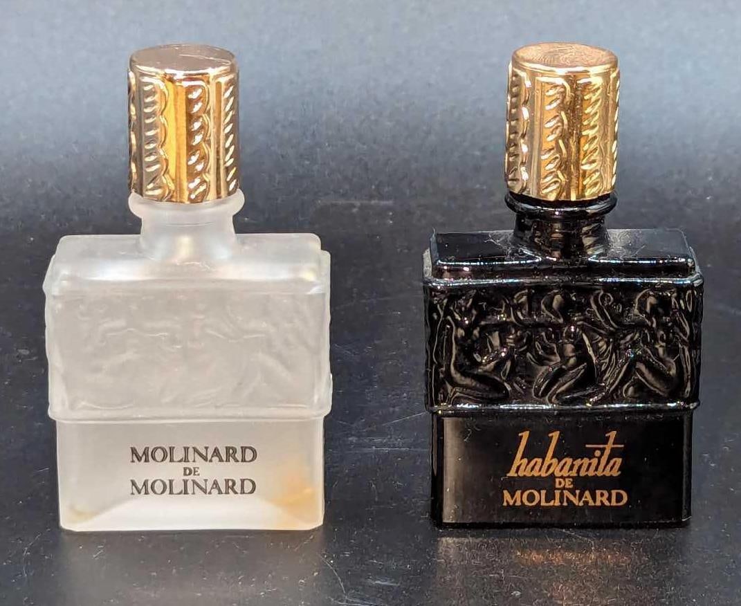 2 7.5ml Lalique Molinard De Molinard  & habanita De Molinard Bottles (1 of 7)