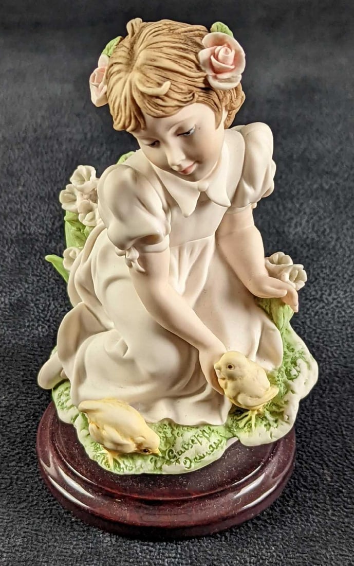 Giuseppe Armani Springtime Of Life Figurine: Giuseppe Armani Springtime Of Life Figurine Open Edition "Springtime Of Life" Giuseppe Armani Figurine. The figurine is made of Capodimonte porcelain and is approx 3 1/4" x 2 3/4" x 5