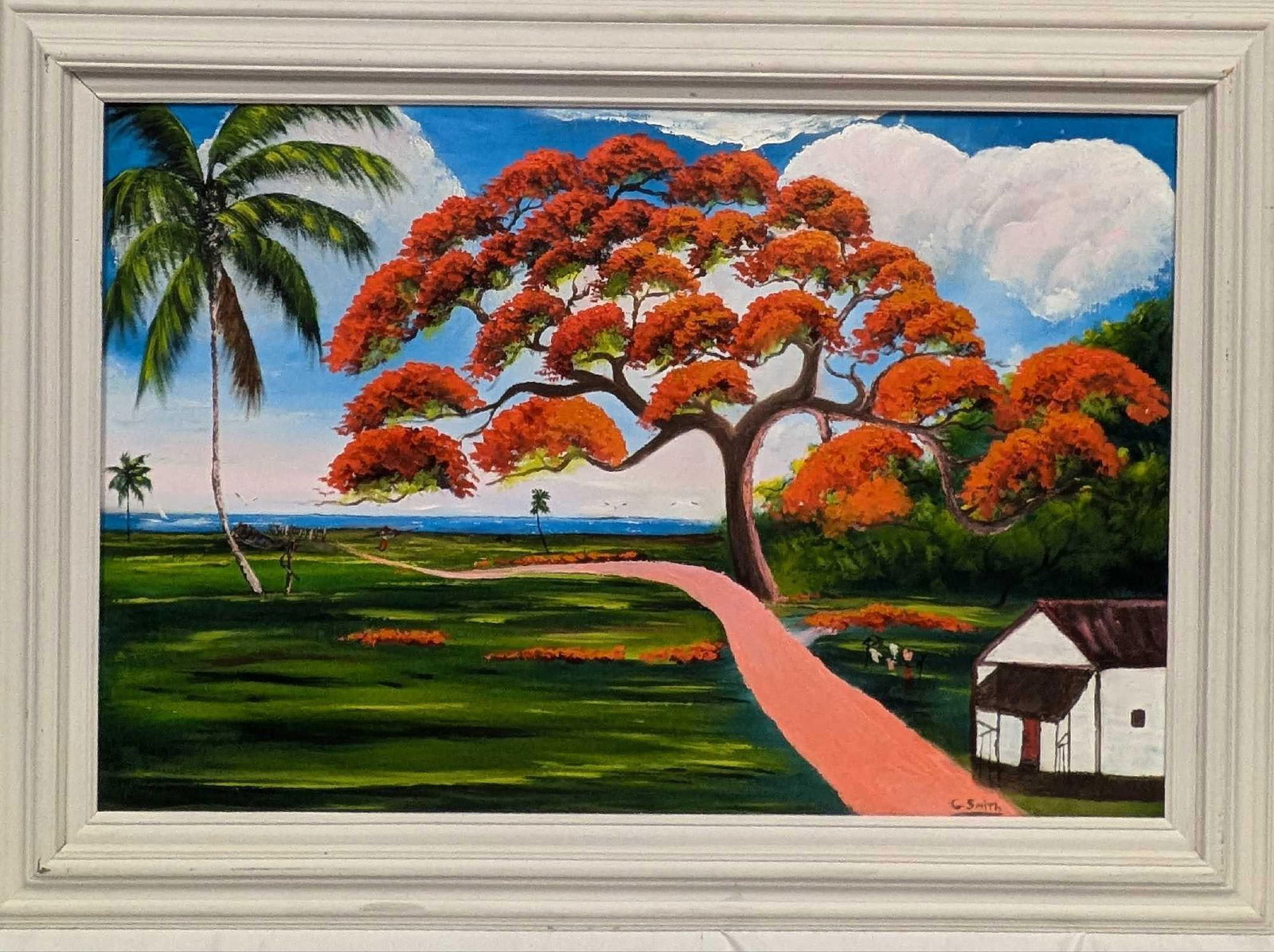 Highwaymen Carnell Smith Original Oil On Panel Poinciana R42 (1 of 8)
