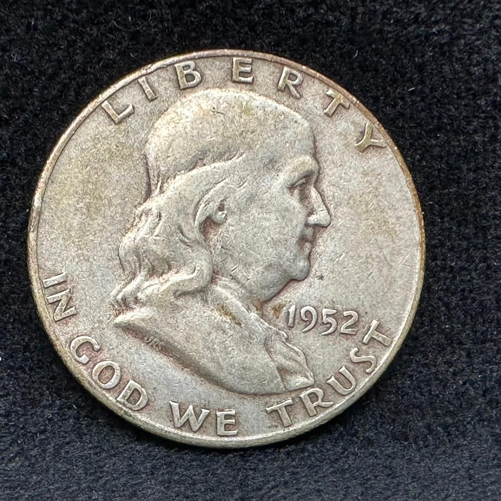 1952 S Franklin Silver Half-Dollar (1 of 2)