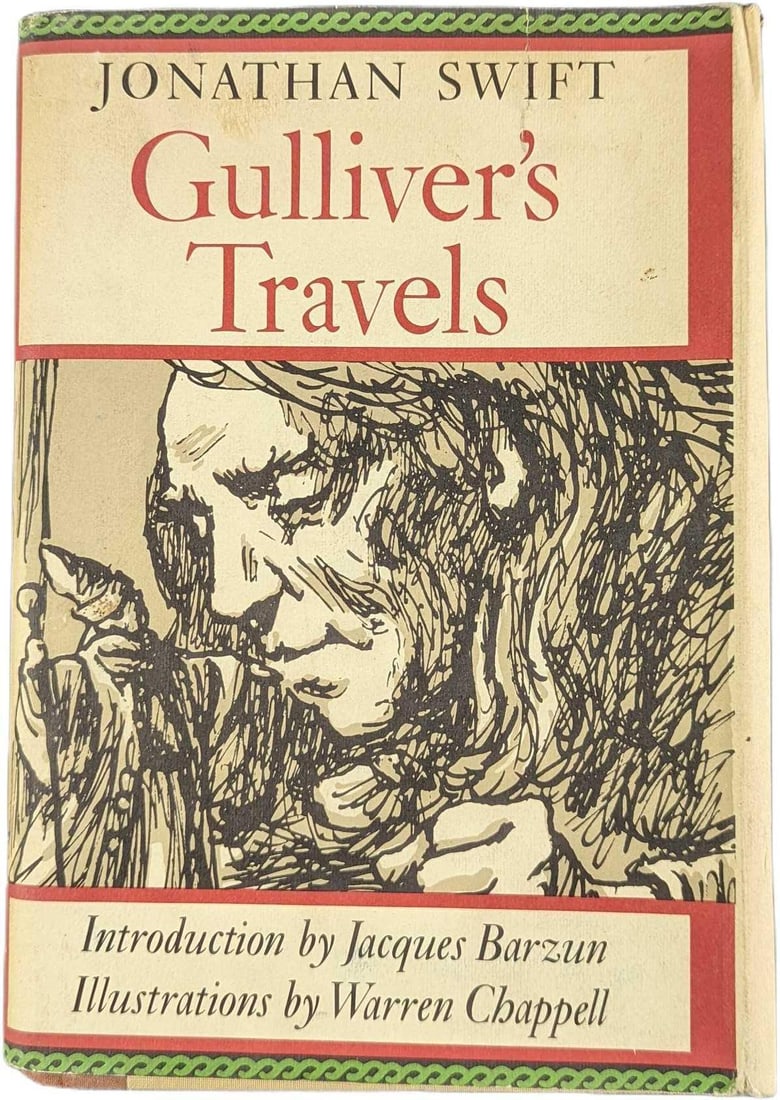 Gulliver's Travels By Jonathan Swift Hardcover: Gulliver's Travels By Jonathan Swift. This was published by Oxford University Press (New York) in 1977. The book is approx 6 1/2" x 1" x 9 1/2" and it weighs 1.80lb. The book is in a g