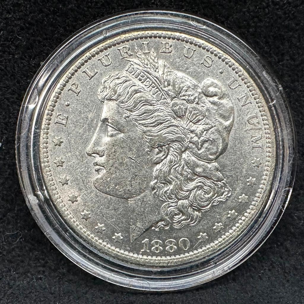 1880 0 Morgan Silver Dollar (1 of 2)