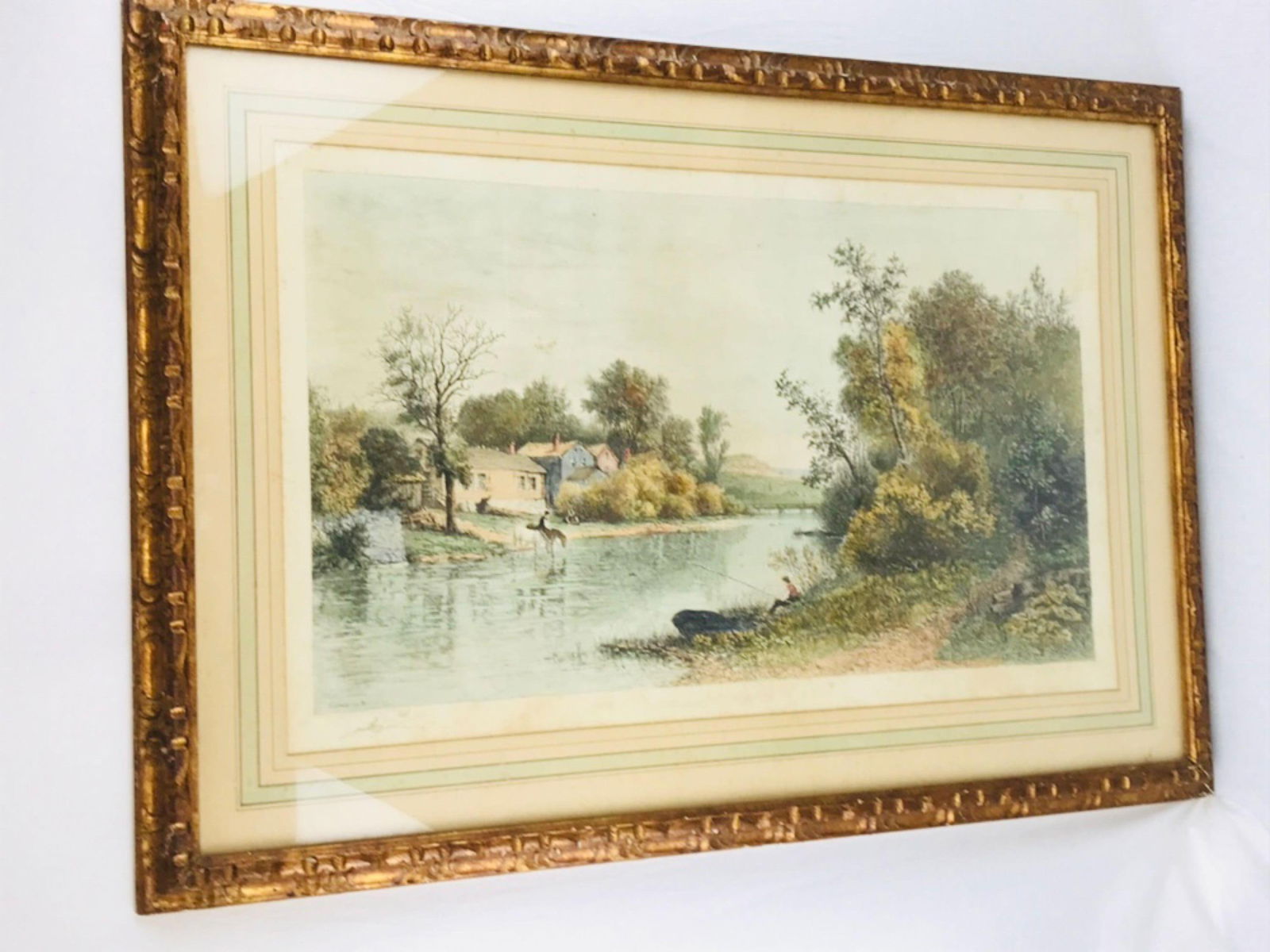 Vintage MARAD Wall Decor Corp. Hand-painted Etching, Summer Morning (1 of 13)