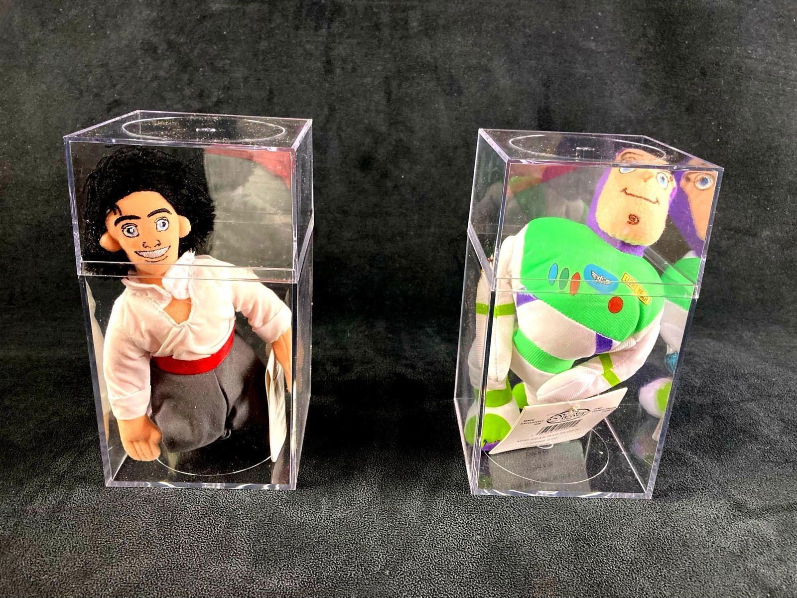 Set of (2) Disney Plush Bean Bag Dolls Prince Eric & Buzz Lightyear: Up for auction is a recent estate find, a set of (2) Disney bean bag dolls in particular Prince Eric from The Little Mermaid and Buzz Lightyear from Toy Story. These dolls came from a twenty year coll