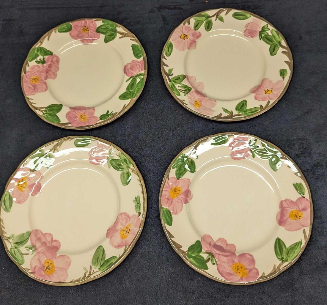 4 Retired Franciscan Desert Rose Salad Plates A (1 of 8)