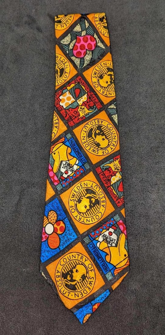Absolut Vodka Romero Britto Silk Tie New (1 of 6)