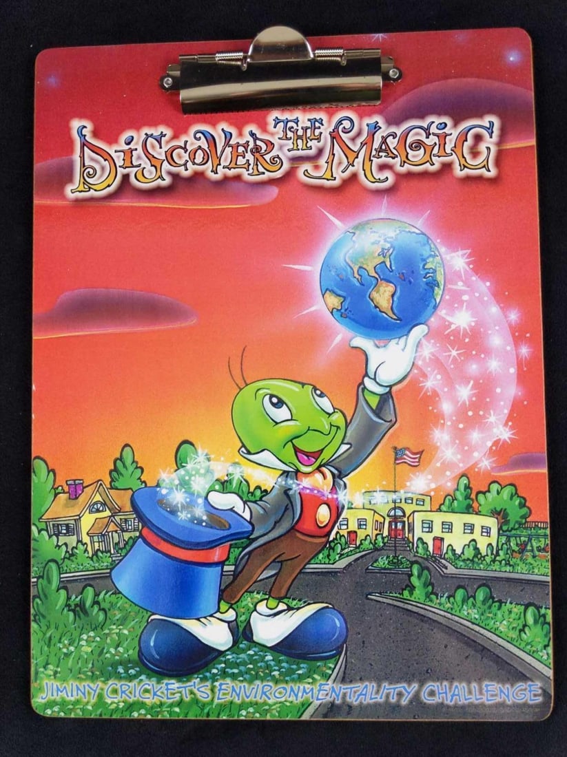 Rare Disney Cast Member Jiminy Cricket Clipboard (1 of 5)