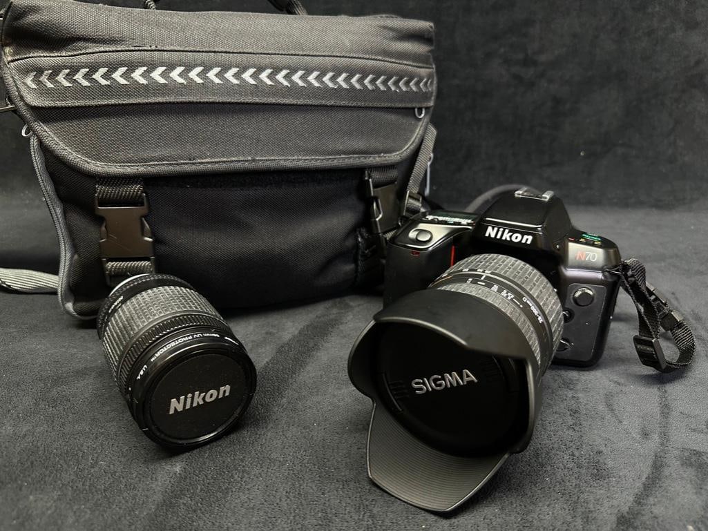 Nikon N70 SLR Film Camera & Sigma 28-300mm Lens (1 of 5)