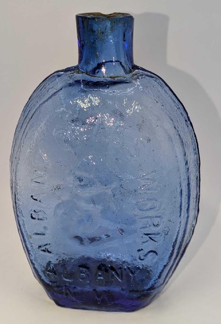 Vintage Albany Glass Works Washington Flask (1 of 6)