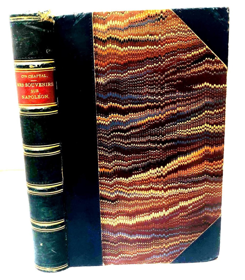 Cte Chaptal Mes Souvenirs Sur Napoléon Published in 1893: This lot contains Cte Chaptal Mes Souvenirs Sur Napoléon. Published in 1893. It is approx. 8 3/4" x 5 3/4" and weighs about 1.9lbs. Overall the book is in good used condition considering age