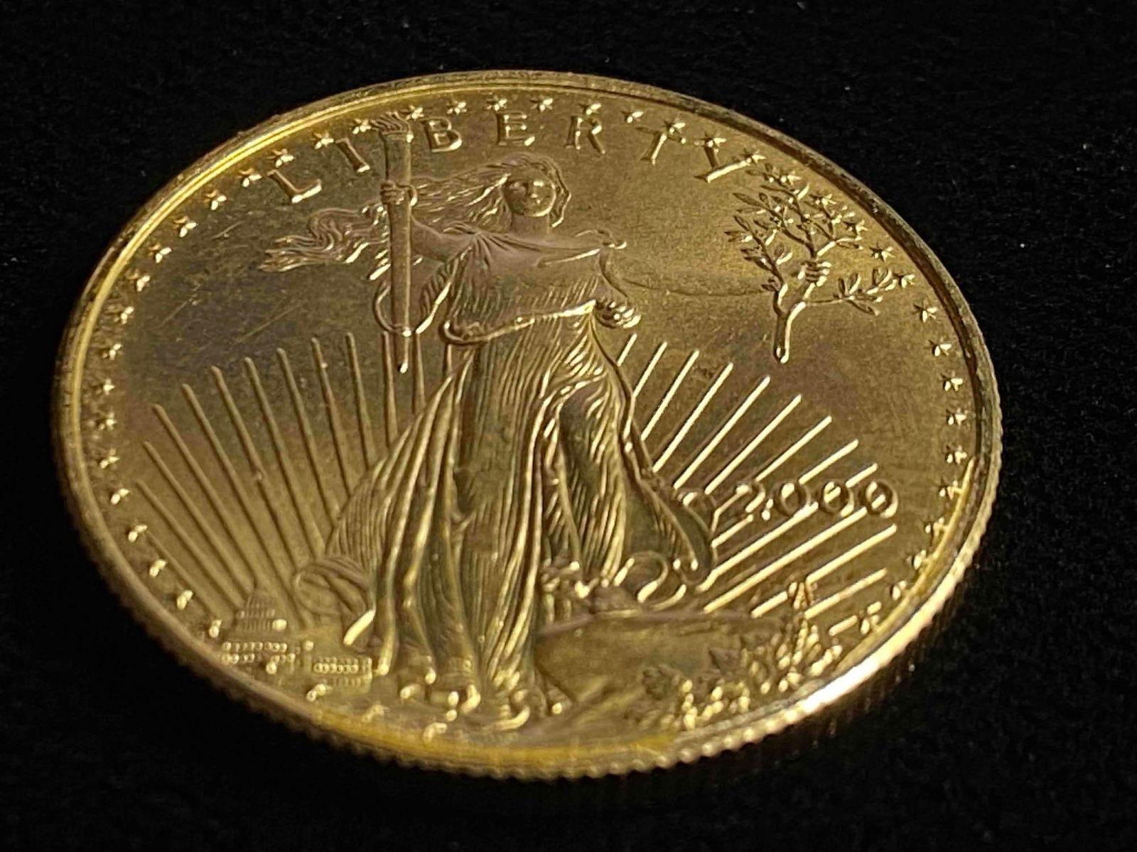 1/2 oz 2000 Gold American Eagle $25 Coin BU (1 of 4)
