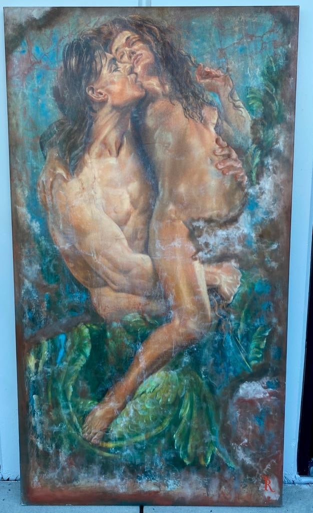 Thomasz Rut "Aquatid" 1994 Oil on Canvas (1 of 7)