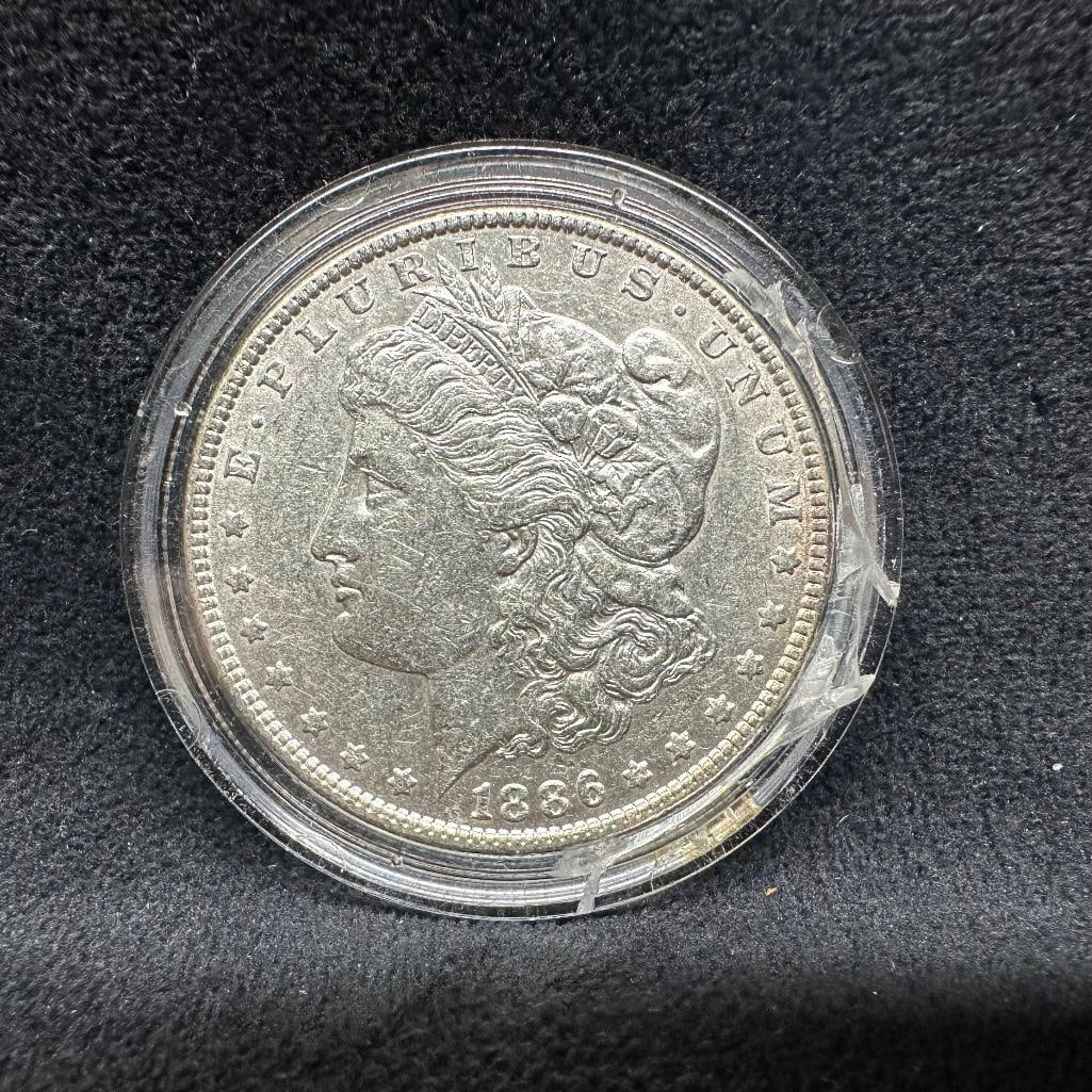 1886 P Morgan Silver Dollar (1 of 2)