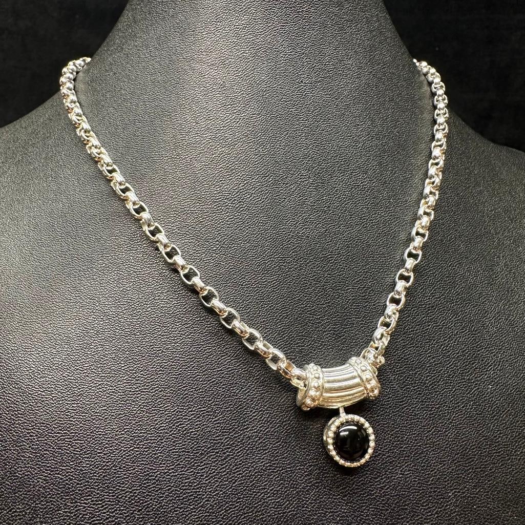 Sterling Silver Interchangeable Pendant Necklace (1 of 5)