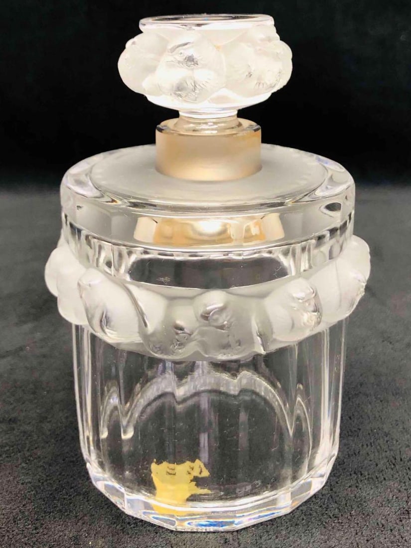 Signed Lalique Crystal Robinson Perfume Bottle (1 of 9)