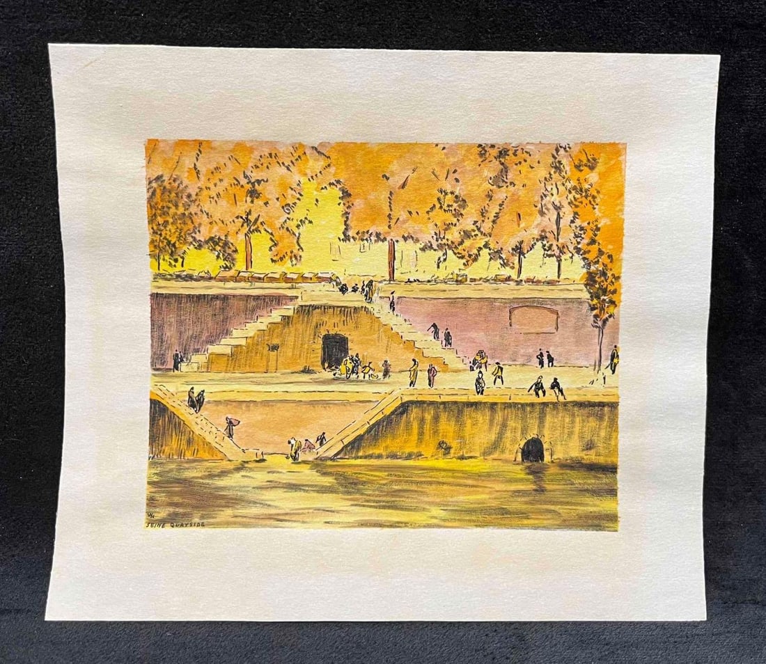 Prison Art Watercolor Painting By The Notorious "Lipstick Killer" William Heirens (4) (1 of 8)