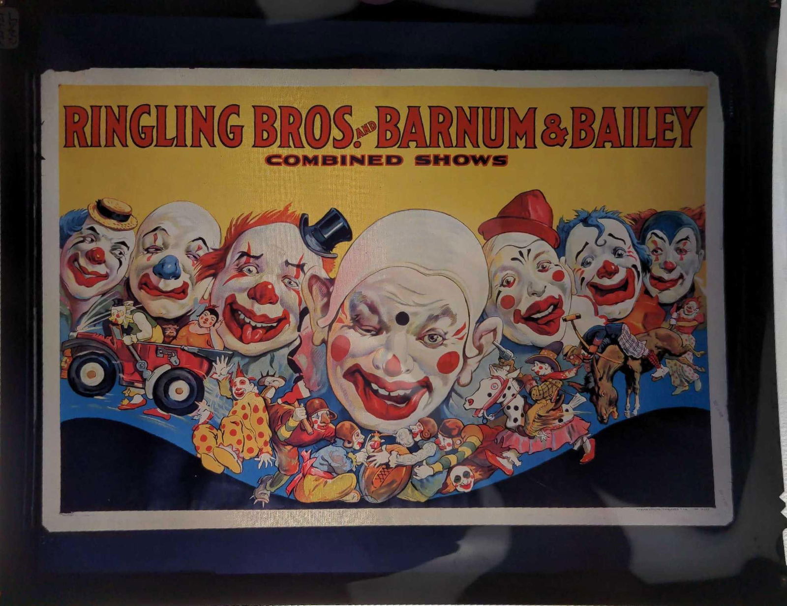 Ringling Bros Circus Poster Transparency Clown Town (1 of 3)