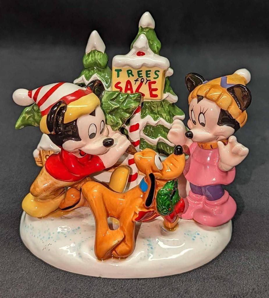 Schmid Holly Jolly Christmas Mickey Mouse Figurine (1 of 6)