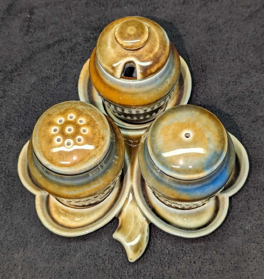 Vintage Irish Wade Porcelain Condiment Set (1 of 10)