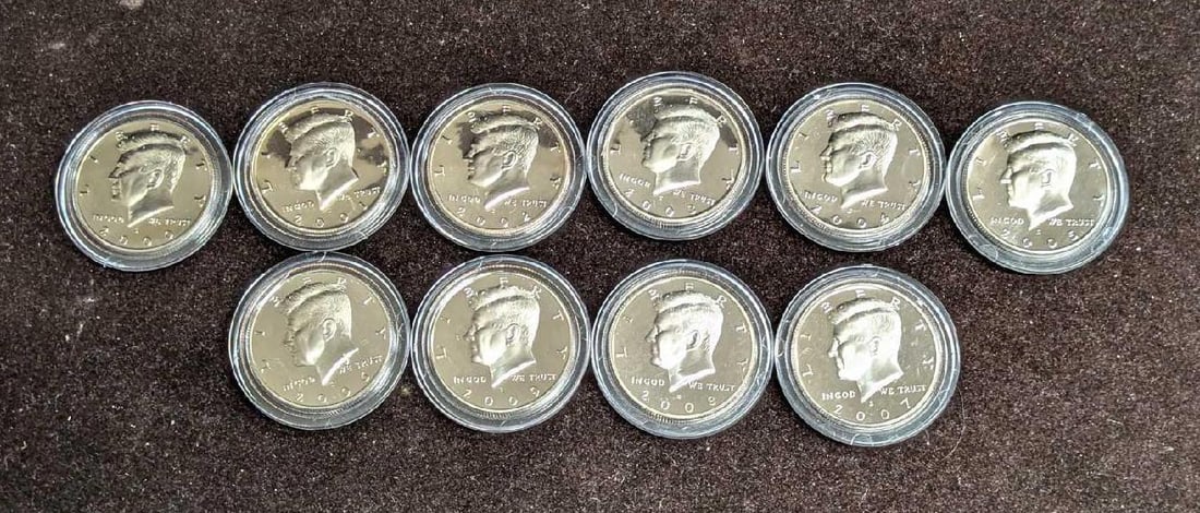 2000-2009 S Kennedy Half Dollars Proof Run Coins (1 of 12)